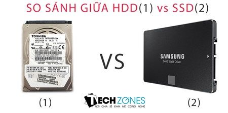 So sánh sự khác nhau giữa SSD và HDD