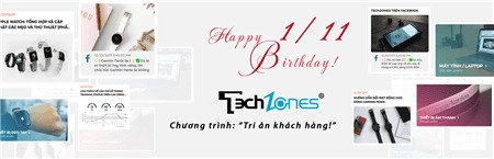 Mừng sinh nhật Techzones - ưu đãi giảm giá tri ân khách hàng