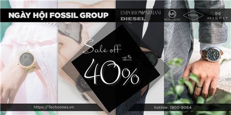 Ngày hội Fossil Group: Giảm giá lên đến 40% các mặt hàng thuộc Fossil Group