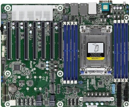 Bo mạch chủ ASRock Rack được trang bị đến 7 khe PCIe 4.0 x16 dành cho CPU AMD EPYC