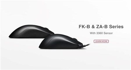 BenQ công bố dòng chuột gaming Zowie FK-B, ZA-B phiên bản mới với thiết kế đối xứng và mắt đọc 3360