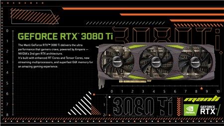 MANLI ra mắt card đồ họa GeForce RTX 3080 Ti Gallardo