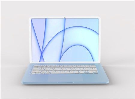 Rò rỉ hình render Apple MacBook Air M2 mới nhất không có tai thỏ