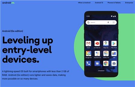 Android 13 Go: Bổ sung tùy chỉnh Material You, yêu cầu hệ thống cao hơn