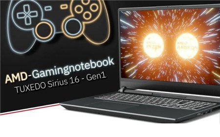 Ra mắt Tuxedo Sirius 16: Laptop gaming chạy AMD Linux đầu tiên trên thế giới
