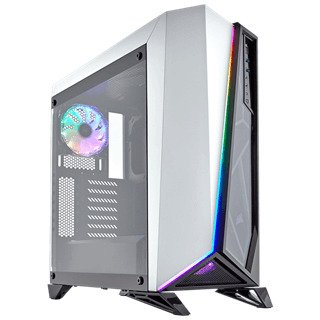 Case Corsair Carbide Series Spec-Omega RGB Mid-Tower Tempered Glass Gaming - White
