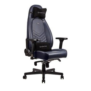 Noble Chair Icon Real Leather Blue/Graphite