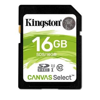 Thẻ nhớ Kingston 16GB SDHC Canvas Select 80R CL10 UHS-I_SDS/16GB