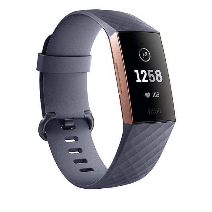 Fitbit Charge 3 - Blue Gray / Rose Gold Aluminum