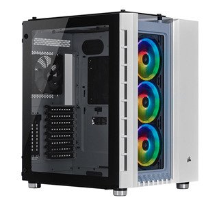 Crystal Series 680X RGB ATX High Airflow Tempered Glass Smart Case - White