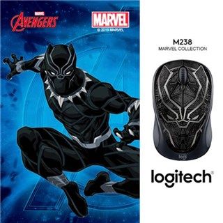 Logitech M238 Marvel Wireless - Black Panther
