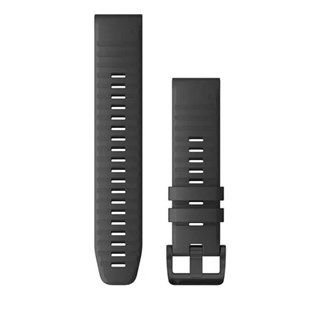 Garmin QuickFit® 22 Slate Gray Silicone with Black Hardware