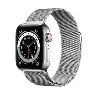 Apple Watch Series 6 Silver Stainless Steel, Silver Milanese Loop, LTE 40mm