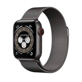 Apple Watch Series 6 Space Black Titanium, Graphite Milanese Loop, LTE 40mm