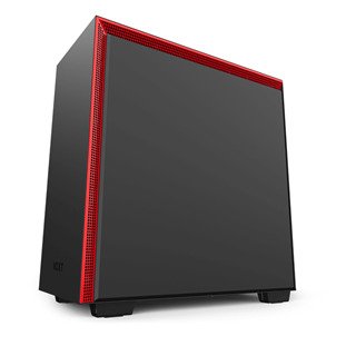 NZXT H710 Mid-Tower - Matte Black/Red