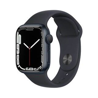 Apple Watch Series 7 41mm (GPS) Viền nhôm đen, dây cao su đen