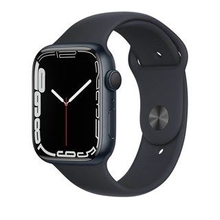 Apple Watch Series 7 45mm (GPS) Viền nhôm đen, dây cao su đen