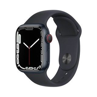 Apple Watch Series 7 41mm (4G) Viền nhôm đen, dây cao su đen
