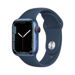 Apple Watch Series 7 41mm (4G) Viền nhôm xanh, dây cao su xanh