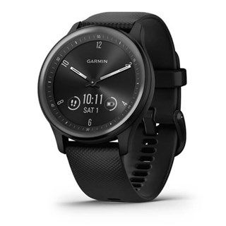 Garmin vivomove Sport - Black Case and Silicone Band with Slate Accents