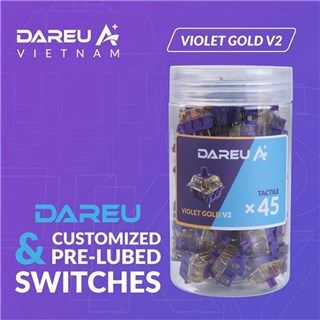 Dareu Violet Gold V2 (TACTILE) Hotswap Switches