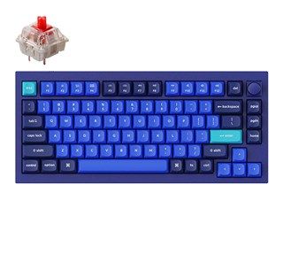 Keychron Q1 QMK - Full Assembled - Led RGB - Navy Blue - Gateron Red