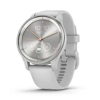 Garmin Vivomove Trend - Stainless Steel Bezel with Mist Gray Case and Silicone Band