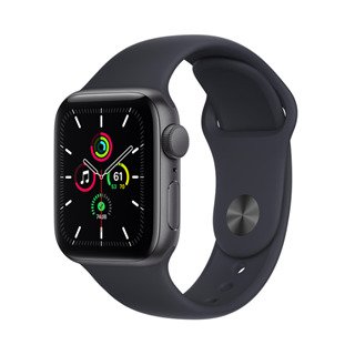 Apple Watch SE 2022 40mm Viền nhôm đen, dây cao su màu đen