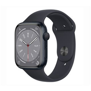 Apple Watch Series 8 45mm GPS Viền nhôm đen, dây cao su đen