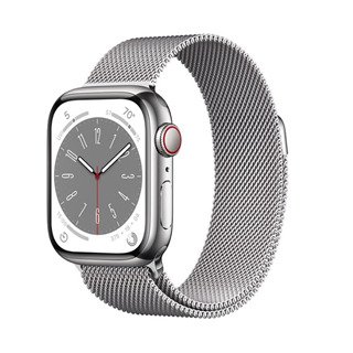 Apple Watch Series 8 41mm LTE Viền thép bạc, dây thép bạc