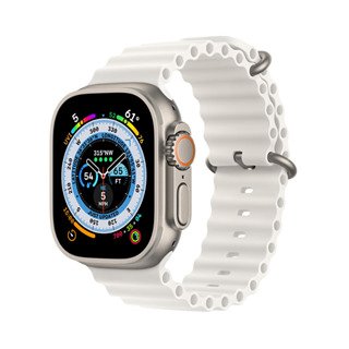 Apple Watch Ultra 49mm LTE Viền Titanium dây Ocean trắng