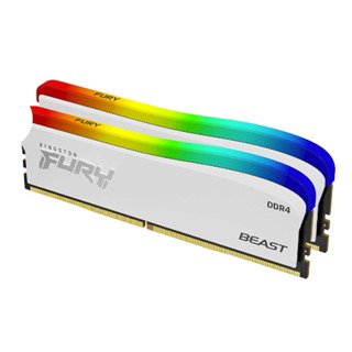 Kingston Fury 16GB 3200MHz DDR4 CL16 Kit (2 x 8G) DIMM FURY Beast RGB White SE