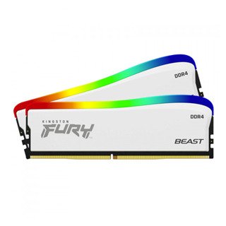 Kingston Fury 16GB 3600MHz DDR4 CL17 Kit (2 x 8G) DIMM FURY Beast RGB White SE