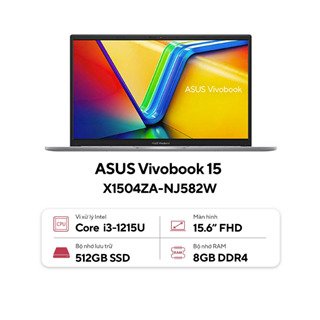 Laptop Asus Vivobook 15 X1504ZA-NJ582W - Intel Core i3-1215U - 8GB - 512GB - Intel UHD