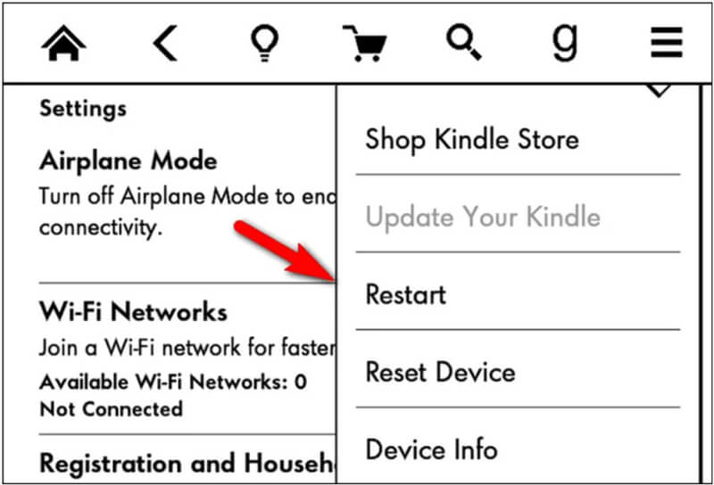 Khởi động lại máy đọc sách Kindle định kỳ hoặc khi có lỗi - Techzones