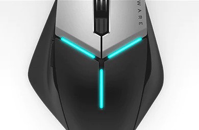 Alienware elite gaming mouse AW958 - AlienFX lighting effects 