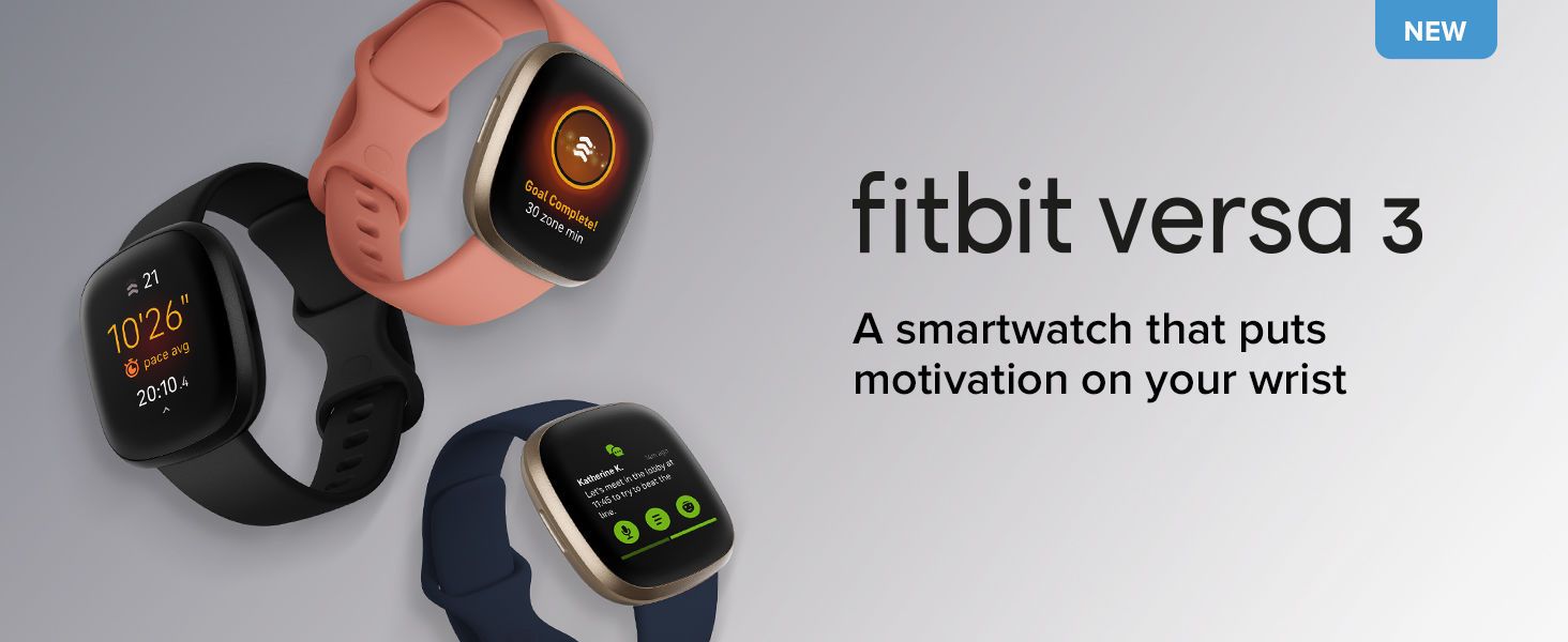 Fitbit Versa 3 - Đồng hồ thông minh theo dõi chuyển động