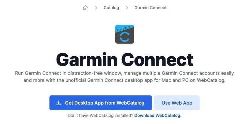 Cách cài đặt ứng dụng Garmin Connect lên máy tính bàn